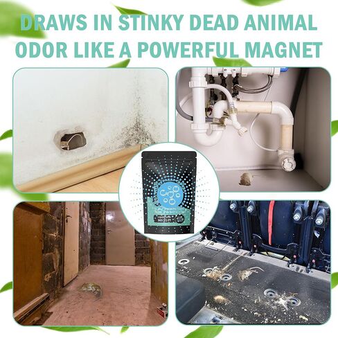 Dead Rodent Odor Absorber for Strong Indoor Smells – Industrial-Grade Deodorizing Pouch for Wall, Attic & Crawlspace – Fragrance-Free & Reusable – Covers Up to 365 Sq Ft – No Harsh Chemicals in Kuwait