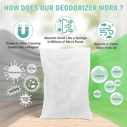 Dead Rodent Odor Absorber for Strong Indoor Smells – Industrial-Grade Deodorizing Pouch for Wall, Attic & Crawlspace – Fragrance-Free & Reusable – Covers Up to 365 Sq Ft – No Harsh Chemicals in Kuwait