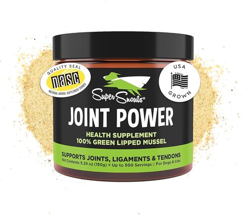 Super Snouts Joint Power 100% Green Lipped Mussels for Dogs & Cats - Dog Joint Supplement Powder Supports Joints, Tendons, Ligaments (2.64 oz) in Kuwait
