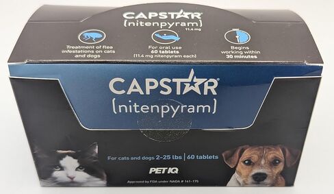 CAPSTAR Blue FAST ACTING for Dogs Cats 2-25 lbs. (60 Tabs) in Kuwait