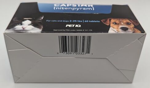 CAPSTAR Blue FAST ACTING for Dogs Cats 2-25 lbs. (60 Tabs) in Kuwait