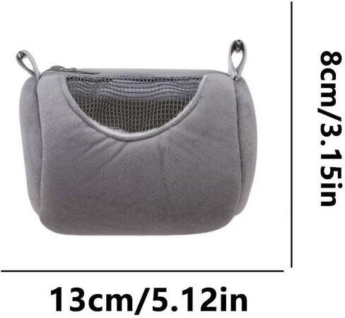 Hamster Carrier Bag with Breathable Window Portable Small Pet Carriers Soft-Sided Hands-Free Shoulder Strap Hamster Bag for Short Distance Travel Outdoor Check-Up Dwarf Hamsters Rats Mice in Kuwait