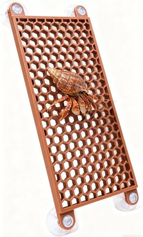 Hermit Crab Climbing Toy, Reptile Habitat Decor Exercise Playground Hermit Crab Accessories for Tank and Aquarium Decoration (Brown) in Kuwait