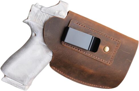 حافظة مسدس من الجلد الطبيعي Iwb لـ Sig SAUER P365 Sub Badr S Glock 43x 48 متوافق مع Streamlight TLR-7 مصباح يدوي خفيف P365 XL رؤية منعكسة نقطة حمراء قطع بصرية in Kuwait