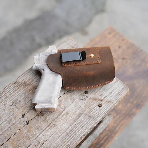 حافظة مسدس من الجلد الطبيعي Iwb لـ Sig SAUER P365 Sub Badr S Glock 43x 48 متوافق مع Streamlight TLR-7 مصباح يدوي خفيف P365 XL رؤية منعكسة نقطة حمراء قطع بصرية in Kuwait