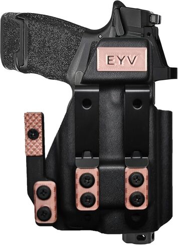 IWB Gun Holster for Concealed Carry - Fits for the Kimber CDS9 with O Light PLX | Handmade Kydex Pistol Holsters w/Custom Claw Kit | EYV Holsters (Rose Gold) in Kuwait