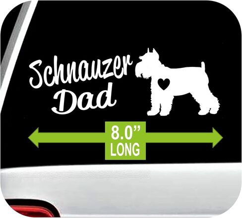 مجموعة ملصقات لاصقة Schnauzer لنافذة السيارة in Kuwait