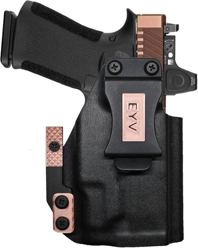 IWB Gun Holster for Concealed Carry - Fits the Kimber CDS9 | (Rose Gold) Handmade Kydex Pistol Holsters w/Custom Claw Kit | EYV Holsters in Kuwait