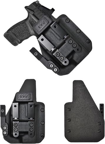 IWB Gun Holster للحمل المخفي - يناسب CZ Shadow 2 Carry | حافظات مسدس كيديكس المصنوعة يدويًا من الجلد الهجين مع مجموعة مخالب مخصصة | حافظات EYV in Kuwait