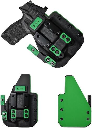 IWB Gun Holster للحمل المخفي - يناسب CZ Shadow 2 Carry | حافظات مسدس كيديكس المصنوعة يدويًا من الجلد الهجين مع مجموعة مخالب مخصصة | حافظات EYV in Kuwait