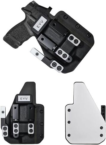 IWB Gun Holster للحمل المخفي - يناسب CZ Shadow 2 Carry | حافظات مسدس كيديكس المصنوعة يدويًا من الجلد الهجين مع مجموعة مخالب مخصصة | حافظات EYV in Kuwait