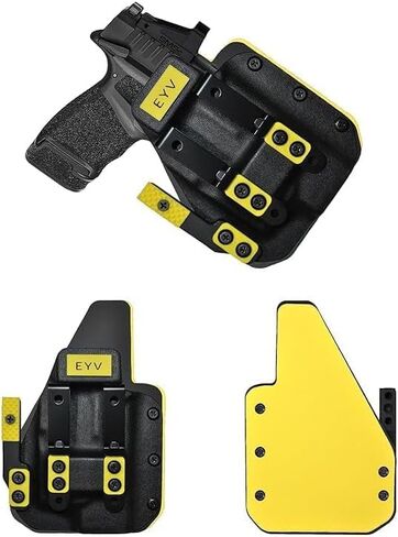 IWB Gun Holster للحمل المخفي - يناسب CZ Shadow 2 Carry | حافظات مسدس كيديكس المصنوعة يدويًا من الجلد الهجين مع مجموعة مخالب مخصصة | حافظات EYV in Kuwait