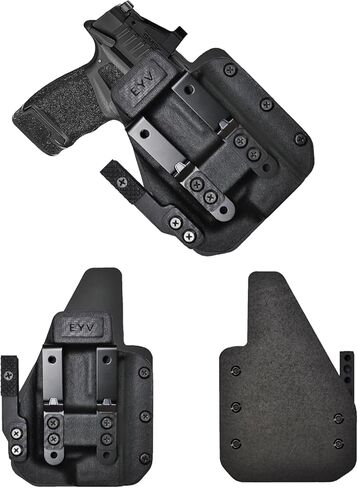 IWB Gun Holster للحمل المخفي - يناسب Springfield Prodigy 3.5 "TLR7 HLX | حافظات مسدس كيديكس المصنوعة يدويًا من الجلد الهجين مع مجموعة مخالب مخصصة | حافظات EYV in Kuwait