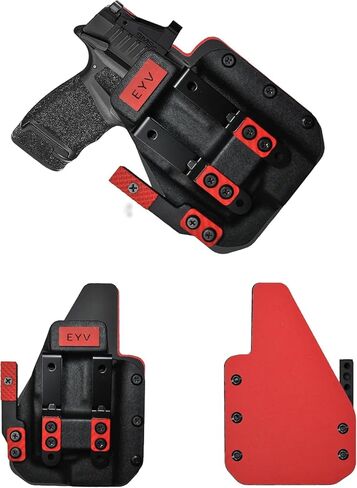 IWB Gun Holster للحمل المخفي - يناسب Springfield Prodigy 3.5 "TLR7 HLX | حافظات مسدس كيديكس المصنوعة يدويًا من الجلد الهجين مع مجموعة مخالب مخصصة | حافظات EYV in Kuwait