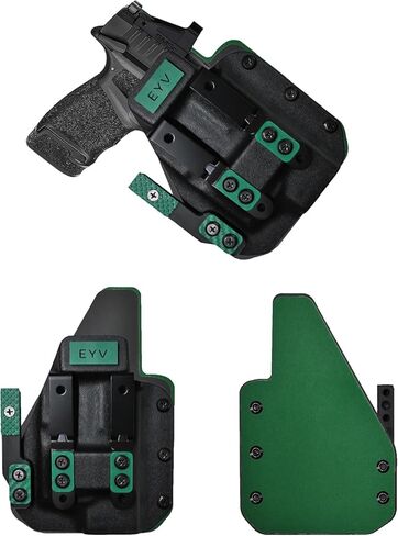 IWB Gun Holster للحمل المخفي - يناسب Springfield Prodigy 3.5 "TLR7 HLX | حافظات مسدس كيديكس المصنوعة يدويًا من الجلد الهجين مع مجموعة مخالب مخصصة | حافظات EYV in Kuwait