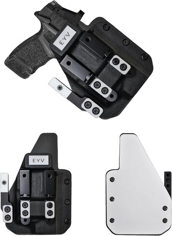 IWB Gun Holster للحمل المخفي - يناسب Springfield Prodigy 3.5 "TLR7 HLX | حافظات مسدس كيديكس المصنوعة يدويًا من الجلد الهجين مع مجموعة مخالب مخصصة | حافظات EYV in Kuwait