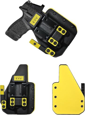 IWB Gun Holster للحمل المخفي - يناسب Springfield Prodigy 3.5 "TLR7 HLX | حافظات مسدس كيديكس المصنوعة يدويًا من الجلد الهجين مع مجموعة مخالب مخصصة | حافظات EYV in Kuwait