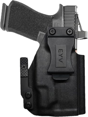 حافظة مسدس IWB للحمل المخفي - G 19 Gens 3-6 w/Olight PLX | حافظات مسدس كيديكس المصنوعة يدويًا مع مجموعة مخالب مخصصة وخيارات الملحقات الملونة | حافظات EYV in Kuwait