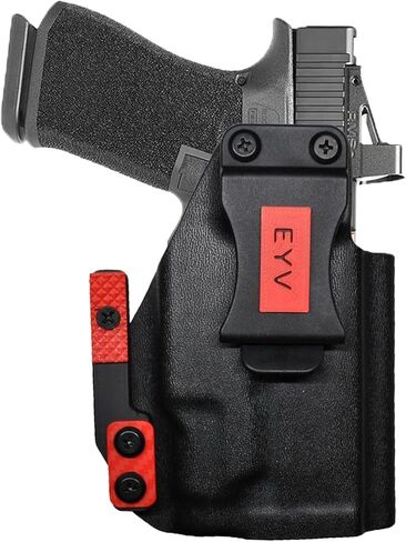 حافظة مسدس IWB للحمل المخفي - G 19 Gens 3-6 w/Olight PLX | حافظات مسدس كيديكس المصنوعة يدويًا مع مجموعة مخالب مخصصة وخيارات الملحقات الملونة | حافظات EYV in Kuwait