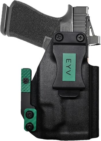 حافظة مسدس IWB للحمل المخفي - G 19 Gens 3-6 w/Olight PLX | حافظات مسدس كيديكس المصنوعة يدويًا مع مجموعة مخالب مخصصة وخيارات الملحقات الملونة | حافظات EYV in Kuwait