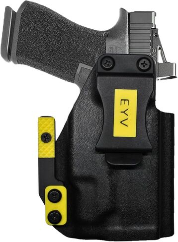 حافظة مسدس IWB للحمل المخفي - G 19 Gens 3-6 w/Olight PLX | حافظات مسدس كيديكس المصنوعة يدويًا مع مجموعة مخالب مخصصة وخيارات الملحقات الملونة | حافظات EYV in Kuwait