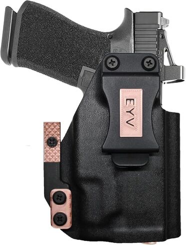 IWB Gun Holster للحمل المخفي - يناسب CZ Shadow 2 Carry | (ذهبي وردي) حافظات مسدس كيديكس المصنوعة يدويًا مع مجموعة مخالب مخصصة | حافظات EYV in Kuwait