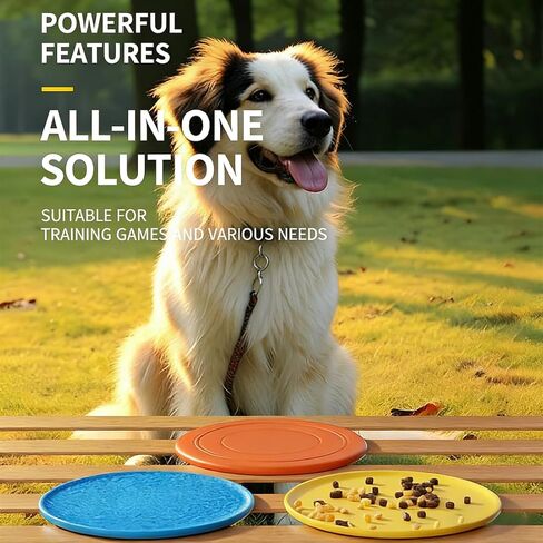 7 Inch Dog Flying Disc, Water Floating Flyer, Puppy Flyer Toy React Faster Training Interactive Toys for Small Medium Dog, Lightweight Durable and Water Resistant Floating Saucer, 5 Pack in Kuwait