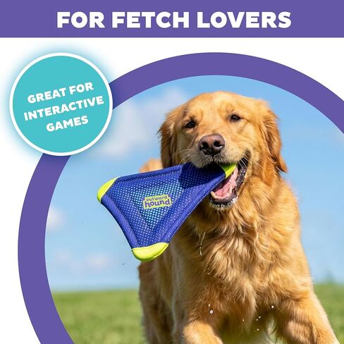 لعبة الكلب الطائر FlyFetch من Outward Hound، خفيفة الوزن، تطفو في الماء، لجميع السلالات، 10 بوصة × 11.2 بوصة in Kuwait