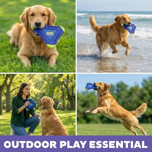 لعبة الكلب الطائر FlyFetch من Outward Hound، خفيفة الوزن، تطفو في الماء، لجميع السلالات، 10 بوصة × 11.2 بوصة in Kuwait