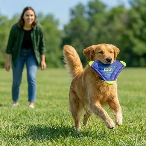 لعبة الكلب الطائر FlyFetch من Outward Hound، خفيفة الوزن، تطفو في الماء، لجميع السلالات، 10 بوصة × 11.2 بوصة in Kuwait