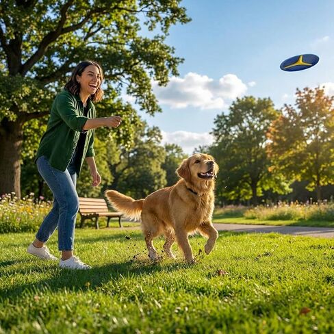 لعبة قرص FlyFetch للكلاب من Outward Hound، مطاط متين، أقراص مستقلة أو بديلة للقاذف، 5 بوصات، عبوتان in Kuwait