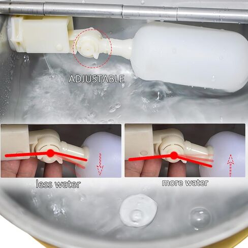 Automatic Water Dispenser for Dogs and Cats - Stainless Steel Dog Water Bowl Dispenser Outdoor Large Pets Waterer Feeder for Poultry and Livestock in Kuwait