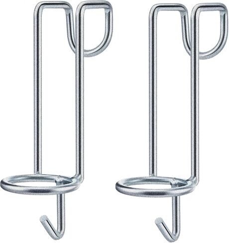 2 Pack Horse Water Bucket Hooks, Heavy Duty Metal Horse Bucket Hooks, Portable Rust Resistant Horse Stall Bucket Holder Over Fence No Drill Stable Hanging Design in Kuwait