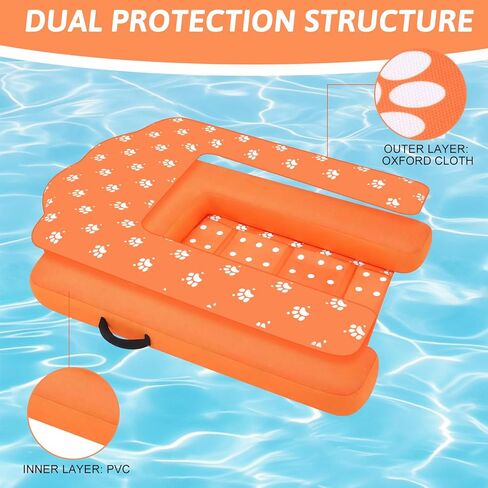 Halloscume Dog Inflatable Boat Ramp with Electric Pump Foldable Floating Dock Water Ramp with Traction Rope and Flying Discs for Dog to 220 Lbs Pool, Dock, Lake in Kuwait