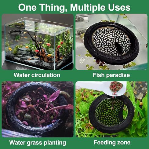 2 PCS Floating Betta Hammock & Shrimp Shelter 3D Printed Aquarium Decor Floating Betta Hide with Feeding Ring Multi-Functional Hammock Safe Resting Spot for Betta Fish, Shrimp and Small Fish in Kuwait