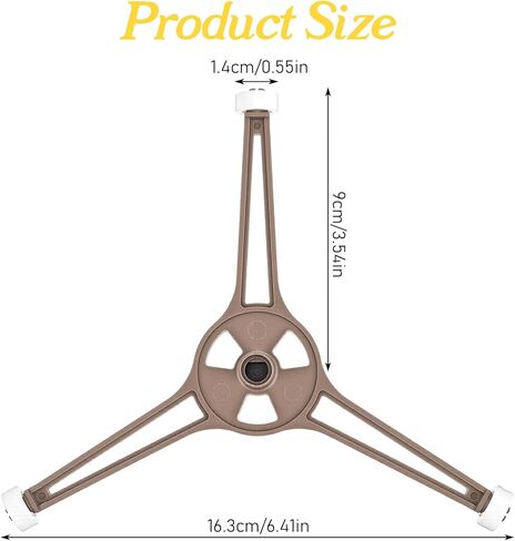cobee 6.4 Inch Microwave Turntable Support Holder, Rotating Ring Roller Glass Plate Triple Arm Rotating Ring with 14mm Wheels for Flat Turntable Plate in Kuwait