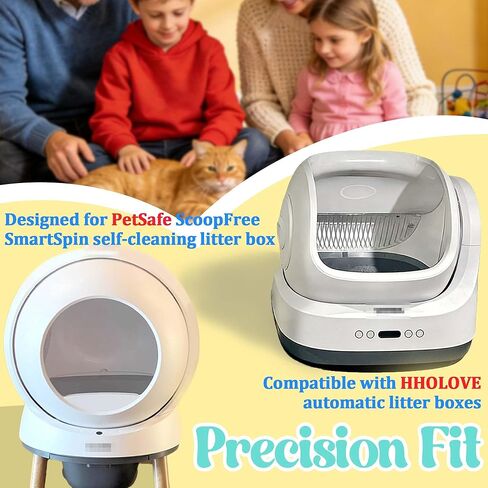 مزيل العرق من 4 قطع من PurifyLogix لصندوق فضلات القطط ذاتي التنظيف من PetSafe ScoopFree SmartSpin، معطر هواء لصندوق الفضلات الأوتوماتيكي HHOLOVE، مانع للروائح النباتية الصديقة للقطط، برائحة الليمون in Kuwait