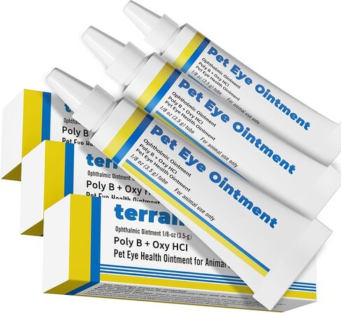 Pet Eye Health for Dogs, Cats, Cattle, Sheep, Horses, Birds and Puppies, Kitten - 3 Tubes, 3.5g Each in Kuwait