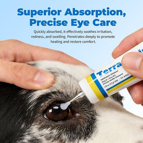 Pet Eye Health for Dogs, Cats, Cattle, Sheep, Horses, Birds and Puppies, Kitten - 3 Tubes, 3.5g Each in Kuwait