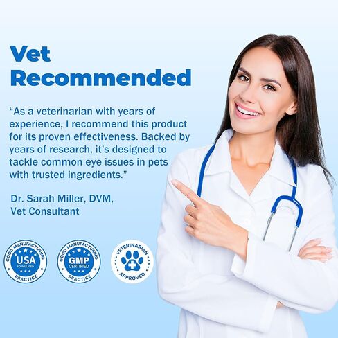 Pet Eye Health for Dogs, Cats, Cattle, Sheep, Horses, Birds and Puppies, Kitten - 3 Tubes, 3.5g Each in Kuwait