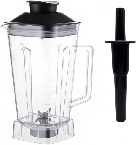 كوب خلاط مربع بديل بوزن 64oz مع مجموعة شفرات ثلج مبللة، متوافق مع Vitamix Vita-Prep 3 - موديل VM0101E/Vitamix 5200 VM0103/Vitamix G-Series (كوب خلاط مع مجموعة شفرات مبللة) in Kuwait
