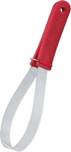 Stainless Steel Horse Grooming Tool, Smooth Comb with Teeth for Shedding and Heavy Cleaning, Sweat Scraping and Water Removal, with Non Slip Handle, for Horses and Ponies in Kuwait