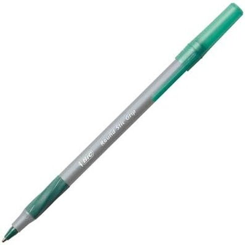 BIC Round Stic® Grip™ Xtra-Comfort Medium Ball Point Pen; Green; 12 Pack in Saudi Arabia