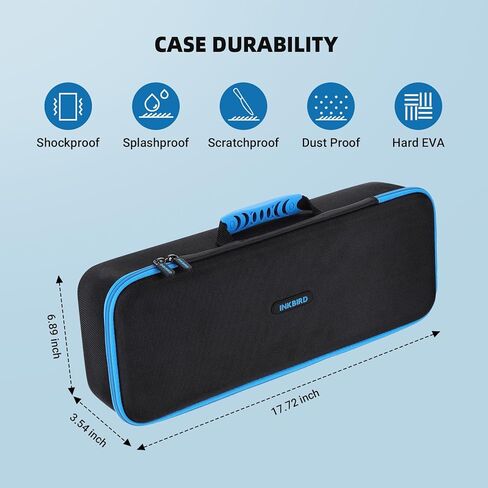 حزمة INKBIRD WIFI Sous Vide Cooker ISV-100W مع حقيبة تخزين، جهاز غمر 1000 واط لـ Sous Vide، طقم طباخ Suvee للمبتدئين، 14 إيصالات محددة مسبقًا، مؤقت in Kuwait