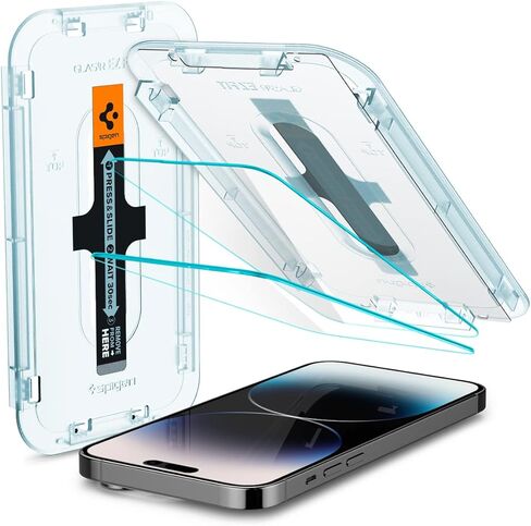 Spigen Tempered Glass Screen Protector [GlasTR EZ FIT] designed for iPhone 11 Pro Max/iPhone Xs Max [6.5 inch] [Case Friendly] - 2 Pack in Saudi Arabia