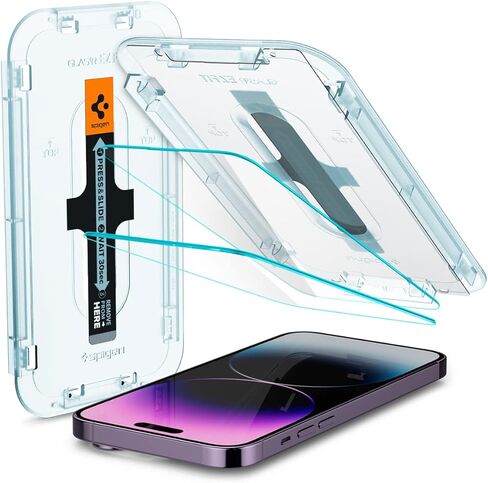 Spigen Tempered Glass Screen Protector [GlasTR EZ FIT] designed for iPhone 11 Pro Max/iPhone Xs Max [6.5 inch] [Case Friendly] - 2 Pack in Saudi Arabia