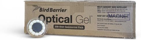 Bird Barrier Optical Gel 24 Pack | Natural Multisensory Bird Deterrent | Easy Installation | Discreet Appearance | Long-Lasting Solution | Repels Birds on Roofs, Beams Signs, Soffits, Ledges, and More in Saudi Arabia