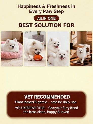 Dog Perfume Spray Long Lasting - Alcohol Free Pet Cologne for Dogs & Cats, Plant Based Puppy Perfume for Sensitive Skin, Fresh and Clean Dog Fragrance Spray for Fur in Kuwait