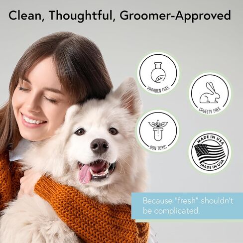 بخاخ كولونيا مانوكا بالعسل والفانيليا؛ مُعادل الروائح الذي طورته شركة Groomer للكلاب ذات الرائحة المنعشة بين الحمامات، والبشرة الحساسة، وجميع السلالات والجراء، صنع في الولايات المتحدة الأمريكية، 8 أونصة in Kuwait