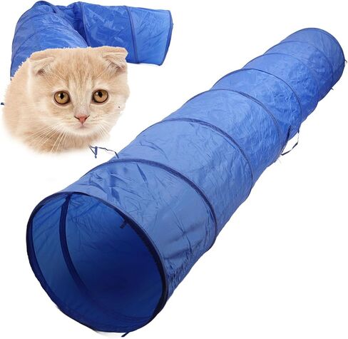 VBESTLIFE Dog Agility Training Tunnel، تمرين قوي محمول للجري، 19.7 × 118.1 بوصة in Kuwait